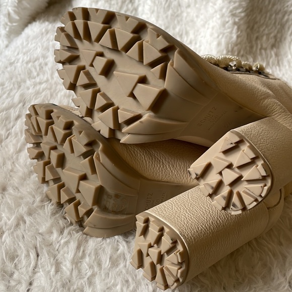 SCHUTZ Zhara winter white leather lace up boots - Picture 10 of 13